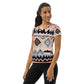 DMV 1345 Boho All-Over Print Women's Athletic T-shirt