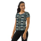 DMV 0414 Conceptual Artsy All-Over Print Women's Athletic T-shirt