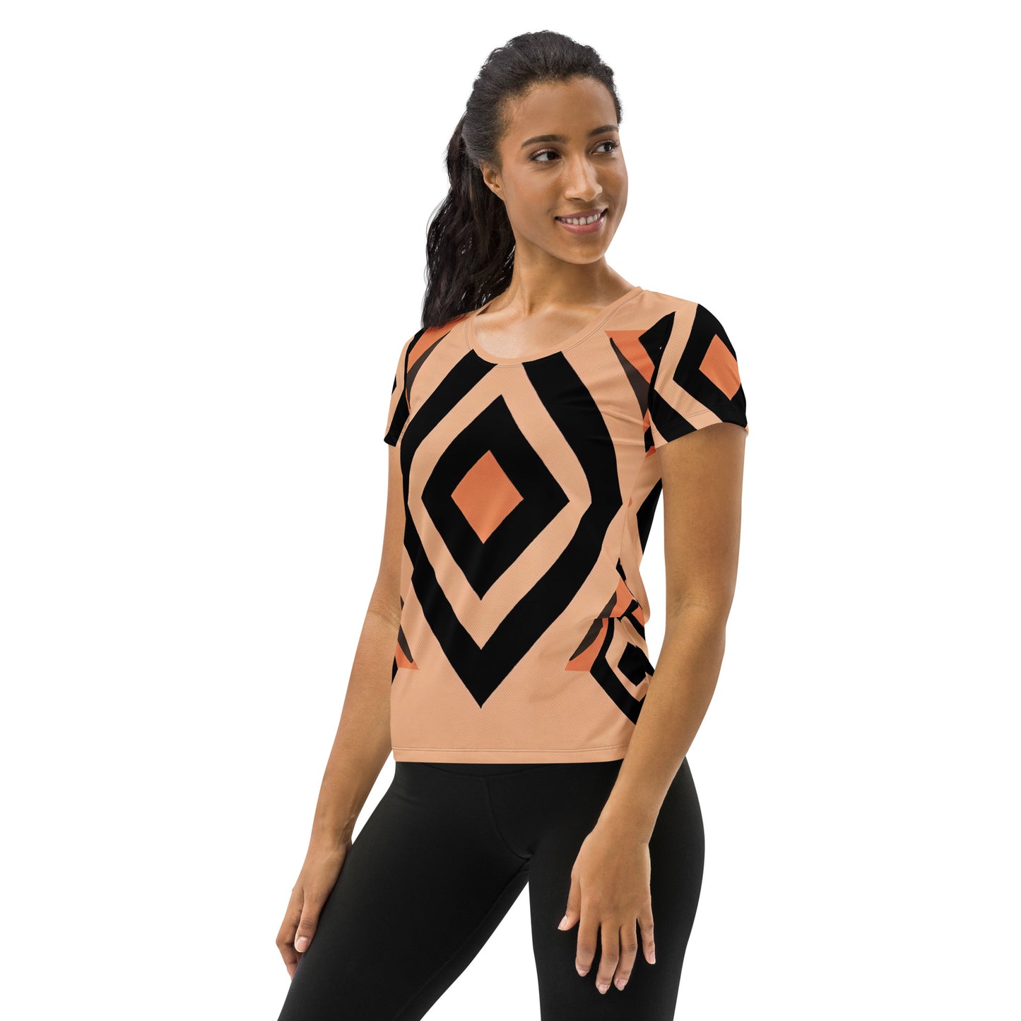 DMV 0518 Boho All-Over Print Women's Athletic T-shirt