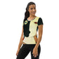 DMV 2123 Retro Art All-Over Print Women's Athletic T-shirt