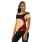 DMV 0747 Retro Art All-Over Print Women's Athletic T-shirt