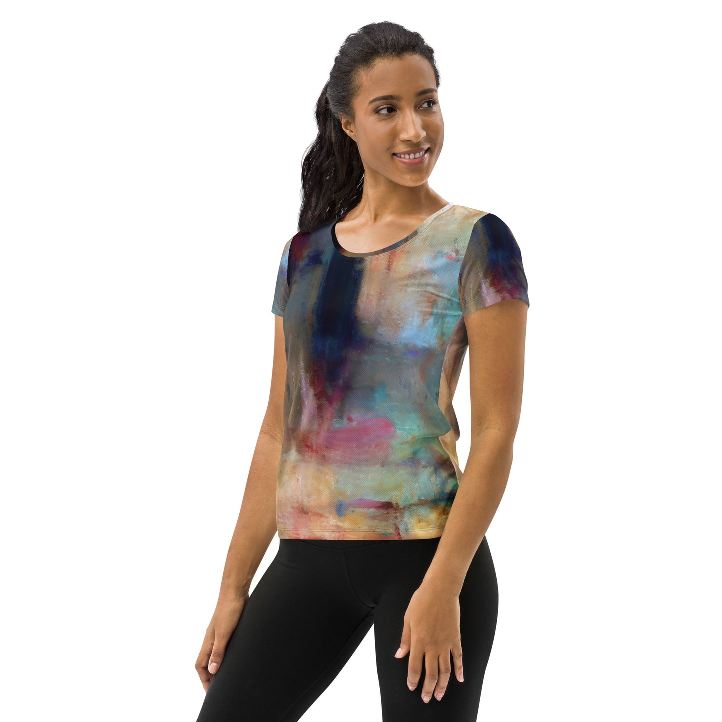 DMV 1718 Avant Garde All-Over Print Women's Athletic T-shirt