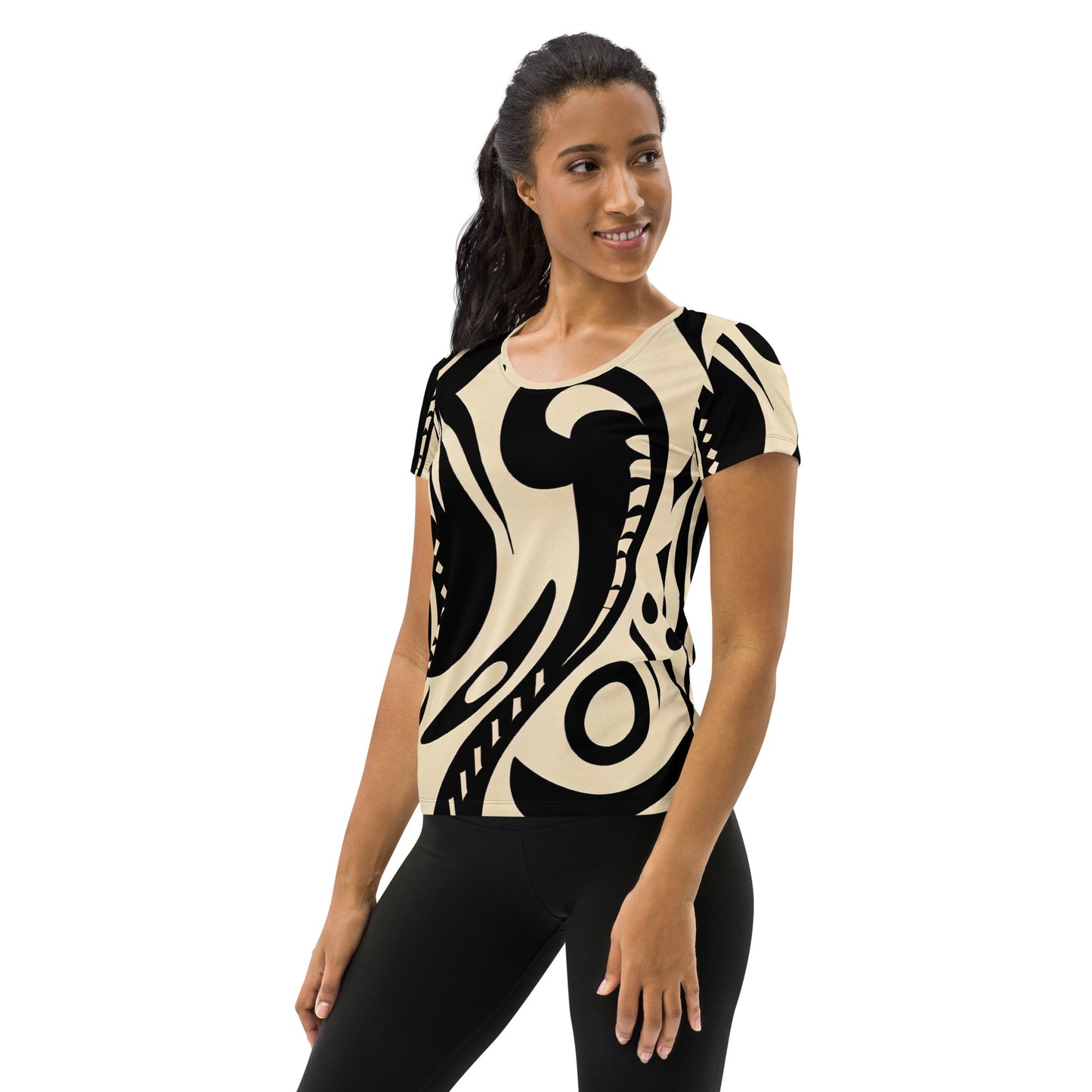 DMV 1194 Boho All-Over Print Women's Athletic T-shirt