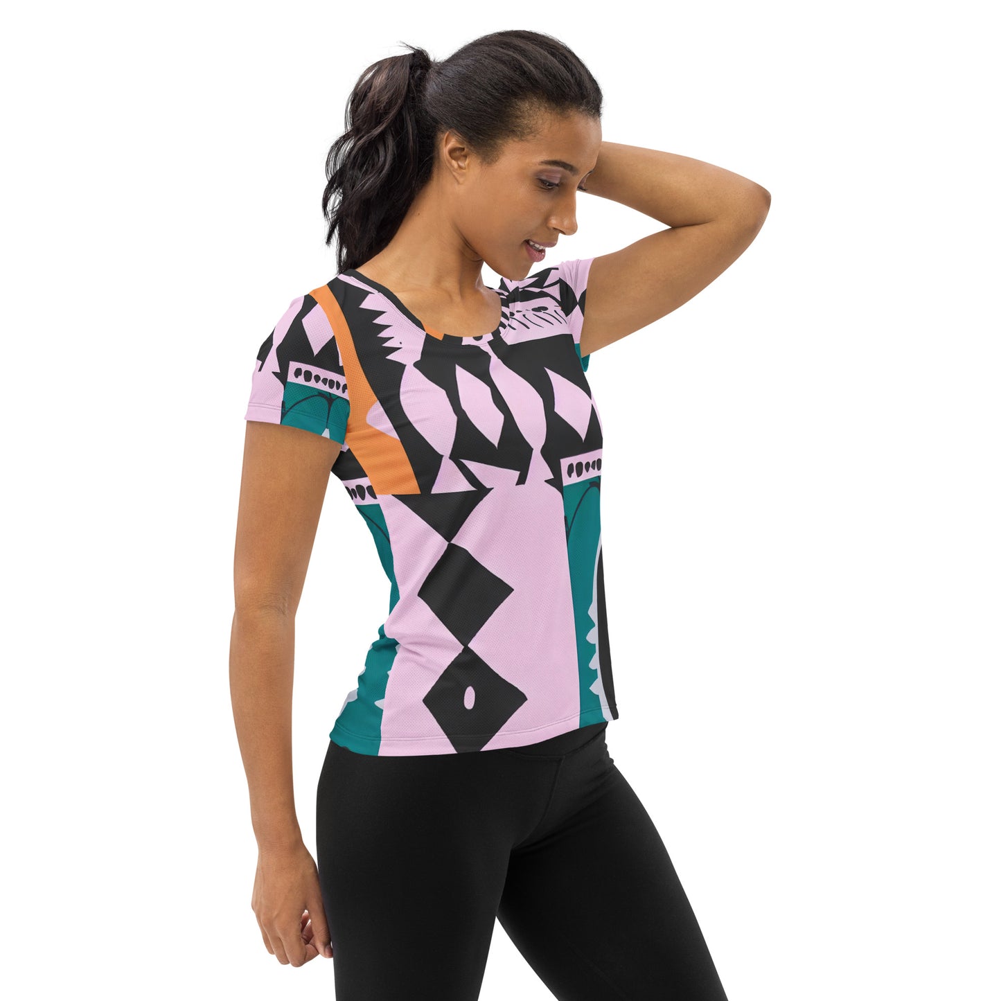 DMV 0229 Boho All-Over Print Women's Athletic T-shirt