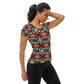 DMV 0269 Vintage Artsy All-Over Print Women's Athletic T-shirt