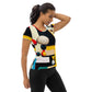 DMV 0055 Retro Art All-Over Print Women's Athletic T-shirt