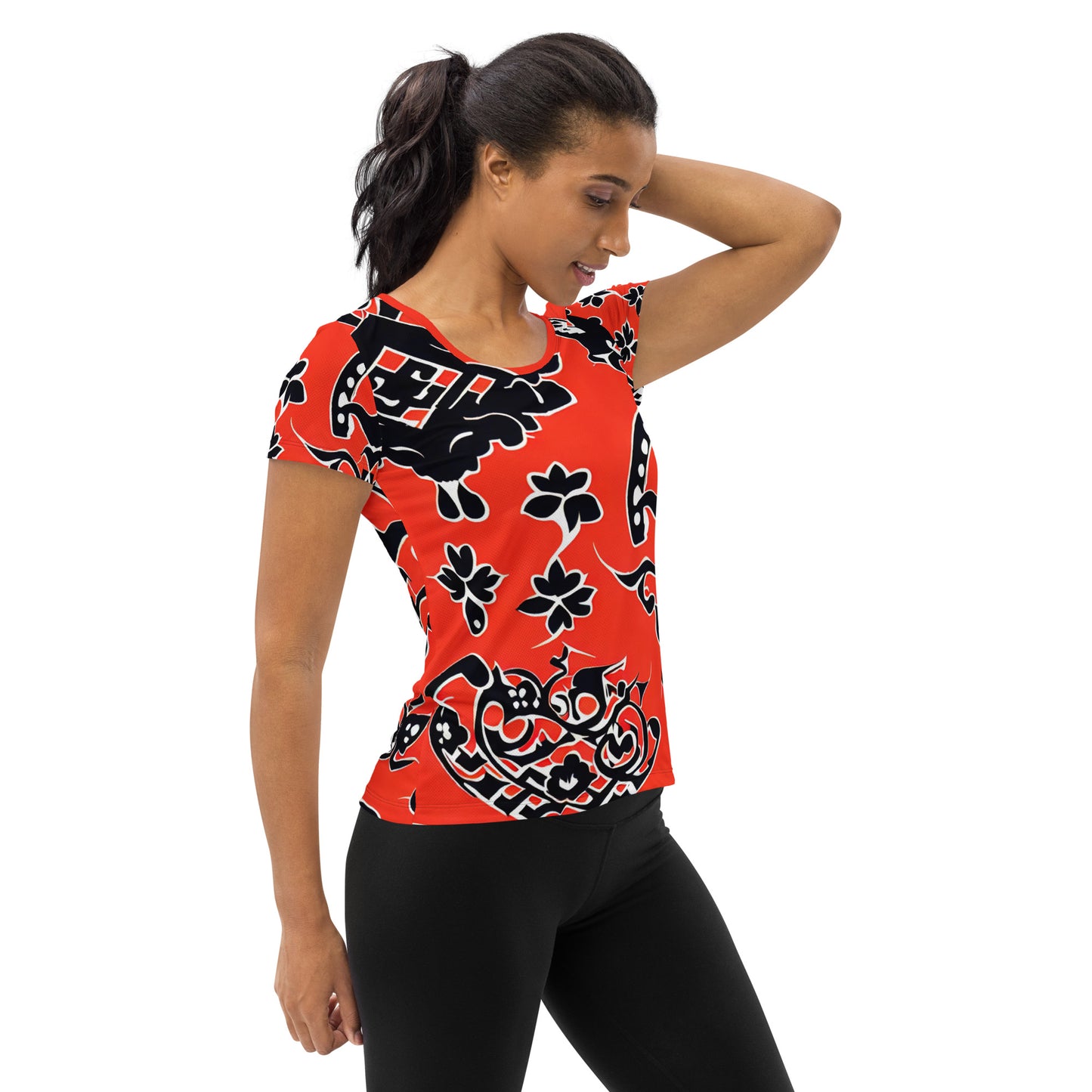 DMV 0038 Boho All-Over Print Women's Athletic T-shirt