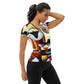 DMV 0022 Retro Art All-Over Print Women's Athletic T-shirt