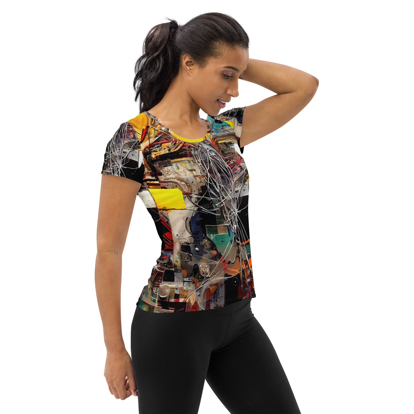 DMV 0271 Avant Garde All-Over Print Women's Athletic T-shirt