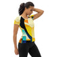 DMV 0222 Retro Art All-Over Print Women's Athletic T-shirt