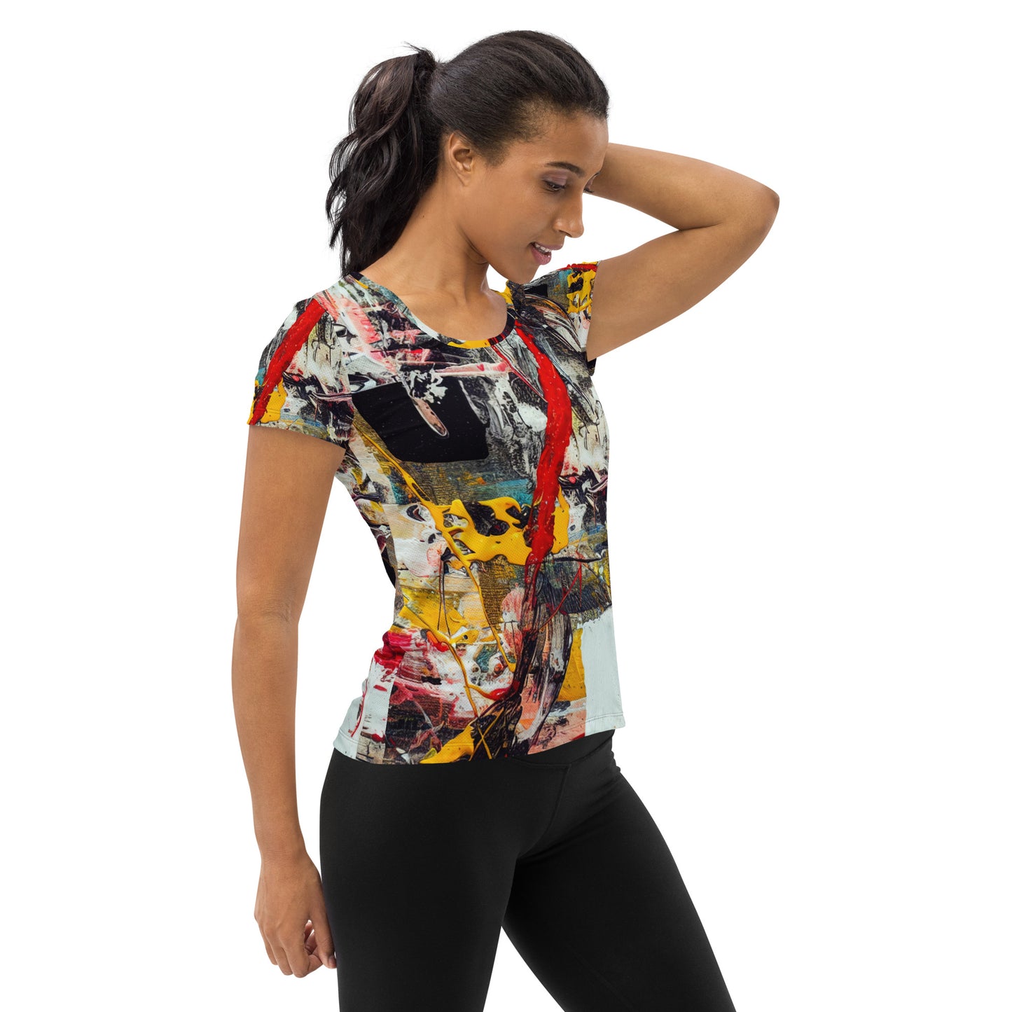 DMV 0272 Avant Garde All-Over Print Women's Athletic T-shirt