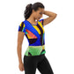 DMV 0255 Retro Art All-Over Print Women's Athletic T-shirt