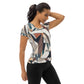 DMV 0264 Abstract Art All-Over Print Women's Athletic T-shirt