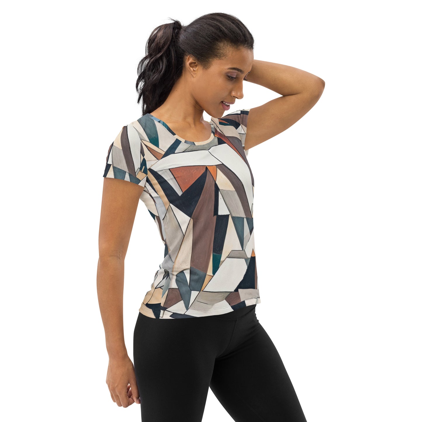 DMV 0264 Abstract Art All-Over Print Women's Athletic T-shirt