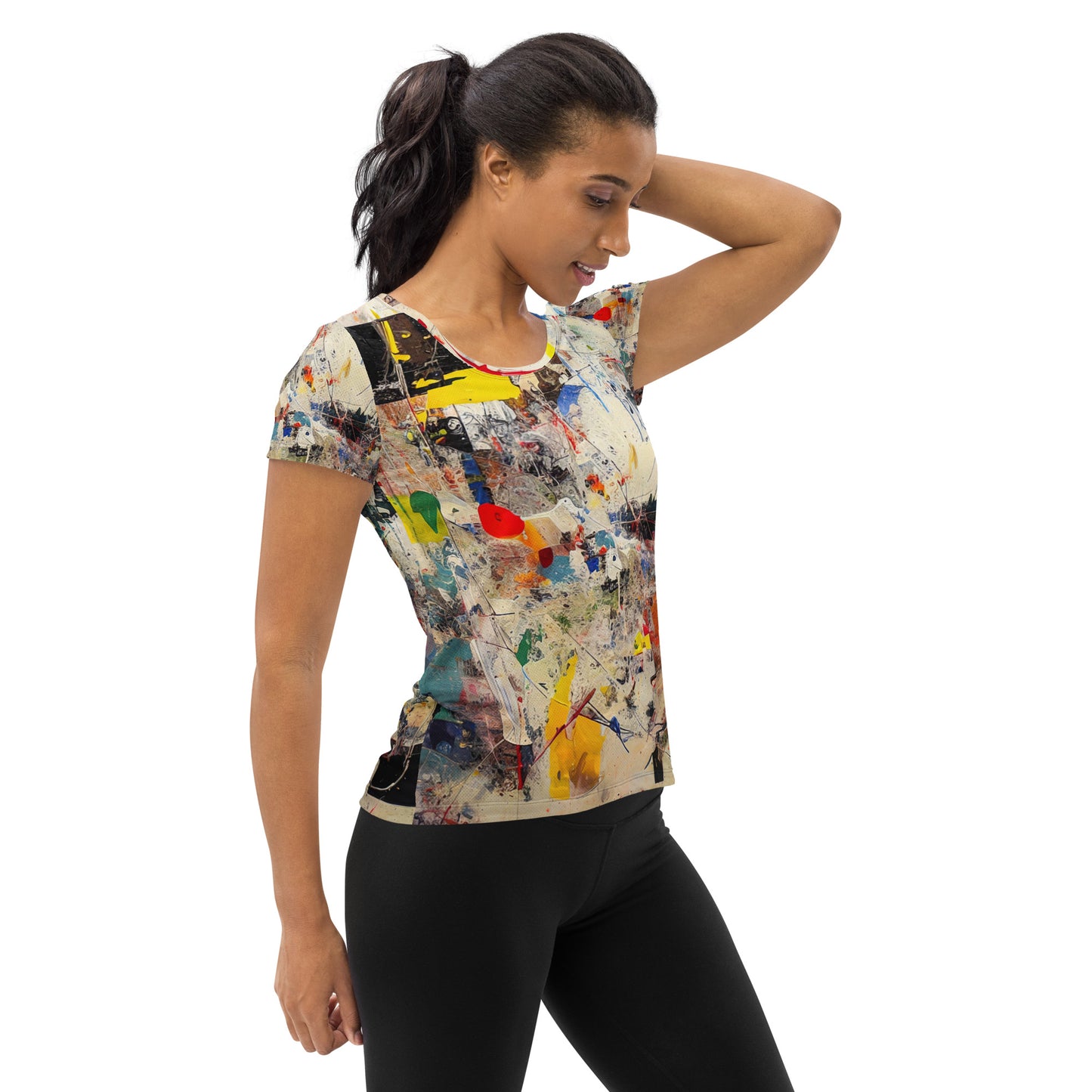 DMV 0100 Avant Garde All-Over Print Women's Athletic T-shirt