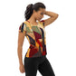 DMV 0251 Abstract Art All-Over Print Women's Athletic T-shirt