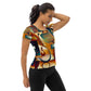 DMV 0143 Retro Art All-Over Print Women's Athletic T-shirt