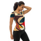 DMV 0296 Abstract Art All-Over Print Women's Athletic T-shirt