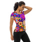 DMV 0309 Floral All-Over Print Women's Athletic T-shirt