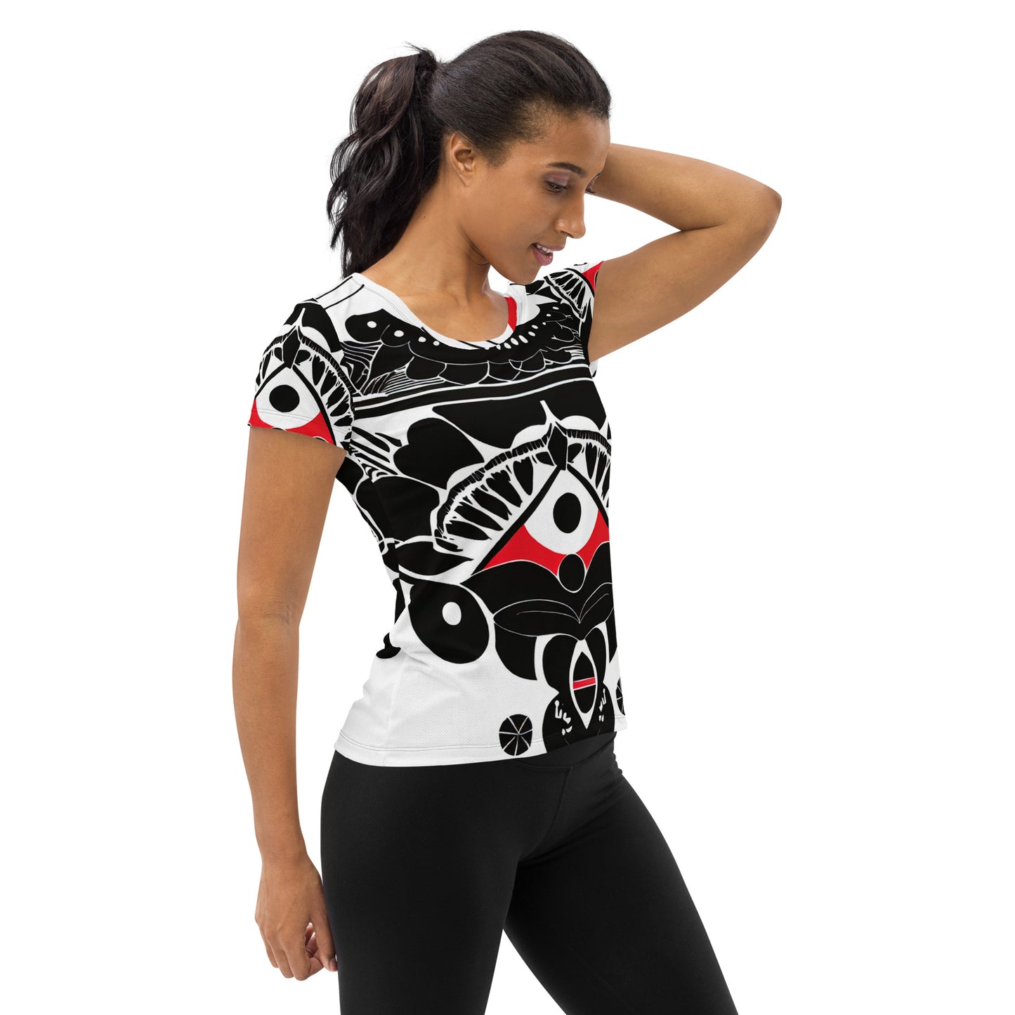 DMV 0294 Boho All-Over Print Women's Athletic T-shirt