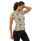 DMV 0494 Vintage Artsy All-Over Print Women's Athletic T-shirt