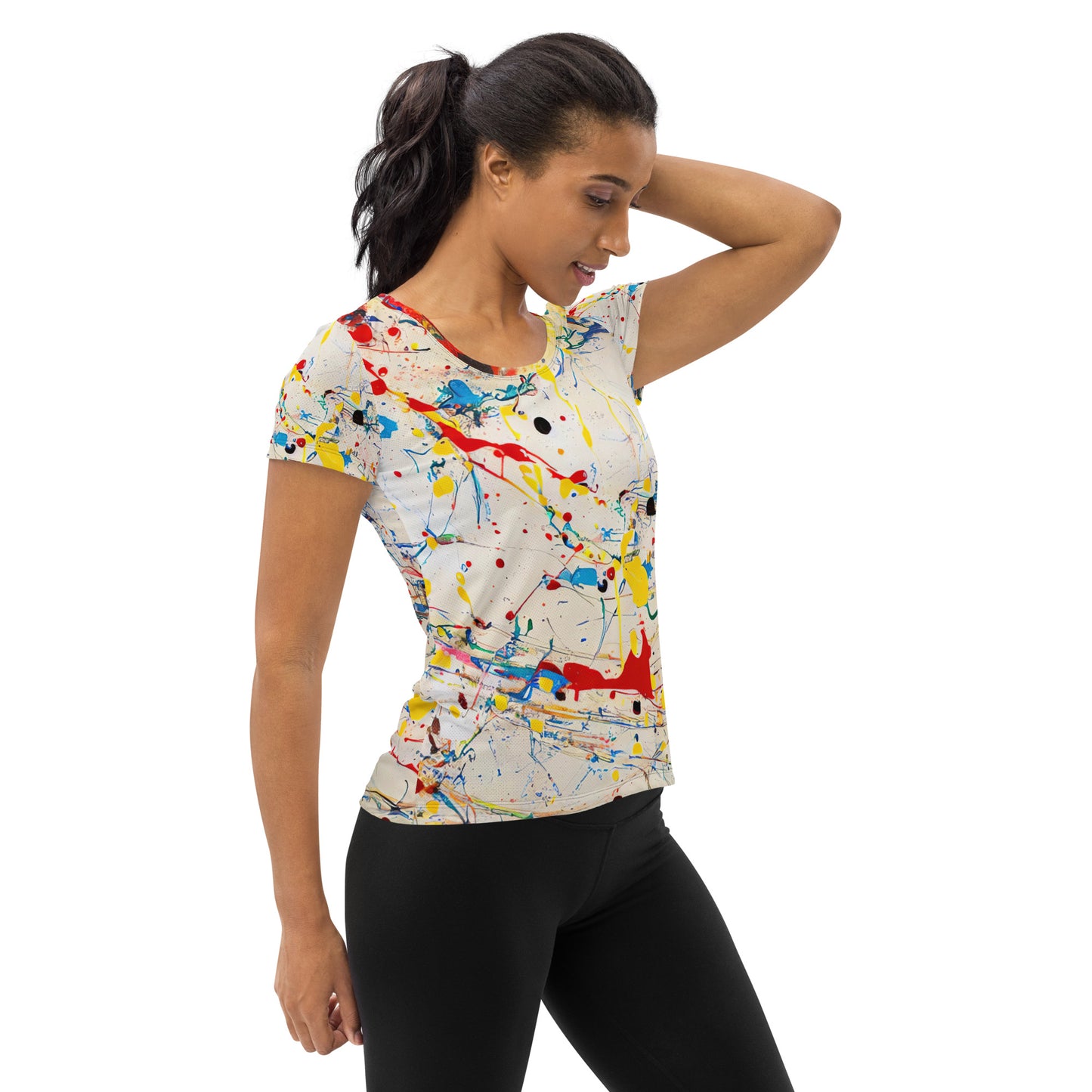 DMV 1902 Avant Garde All-Over Print Women's Athletic T-shirt