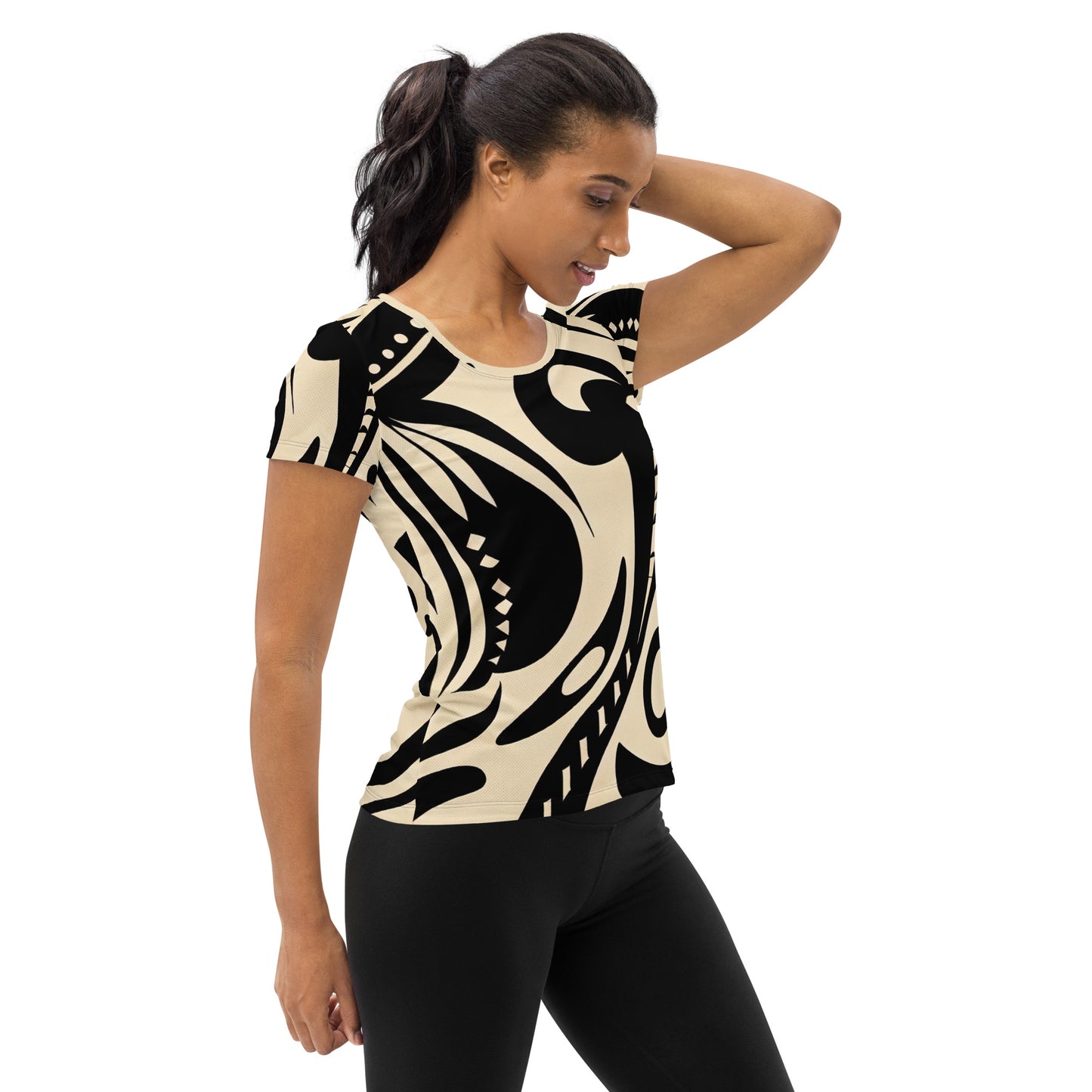 DMV 1194 Boho All-Over Print Women's Athletic T-shirt