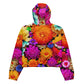 DMV 0238 Floral Women’s cropped windbreaker