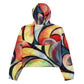 DMV 0277 Abstract Art Women’s cropped windbreaker