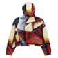 DMV 0067 Abstract Art Women’s cropped windbreaker