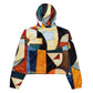 DMV 0025 Abstract Art Women’s cropped windbreaker