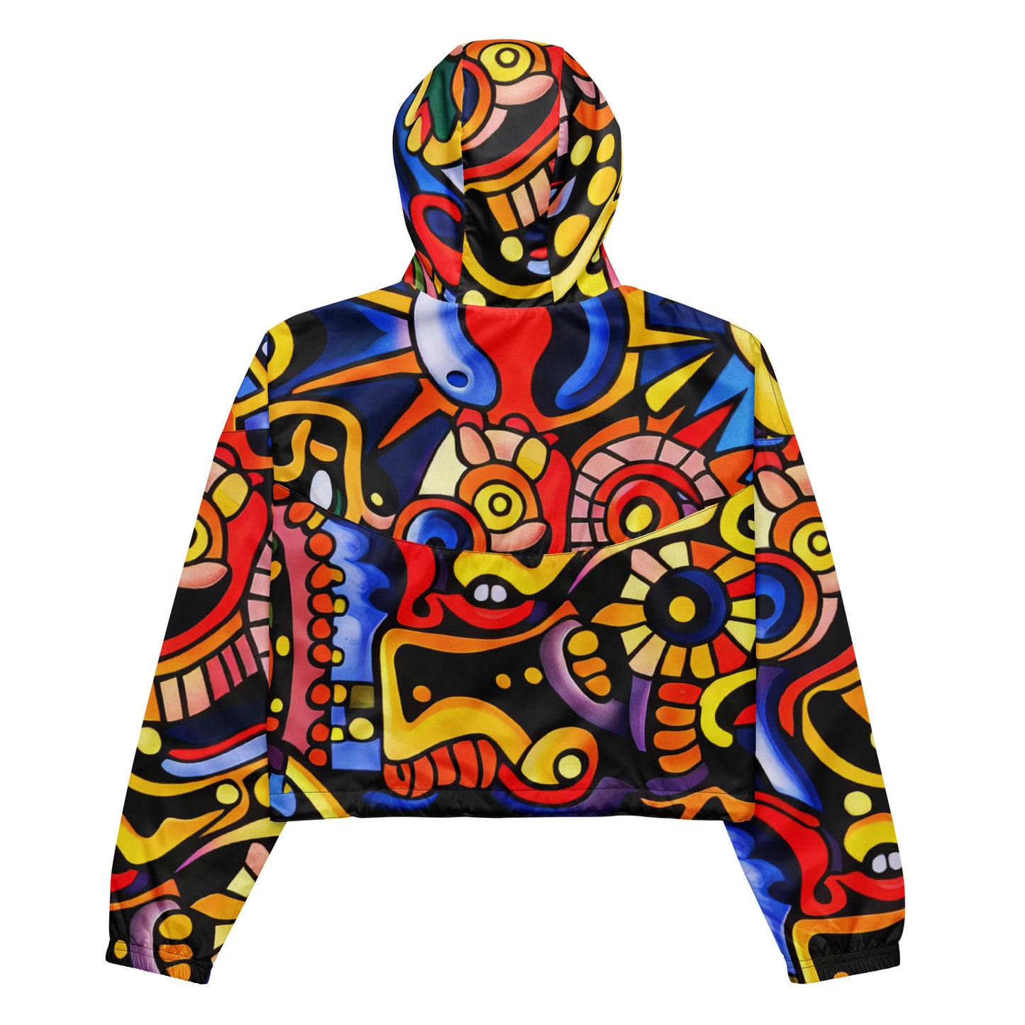 DMV 0051 Psy Art Women’s cropped windbreaker