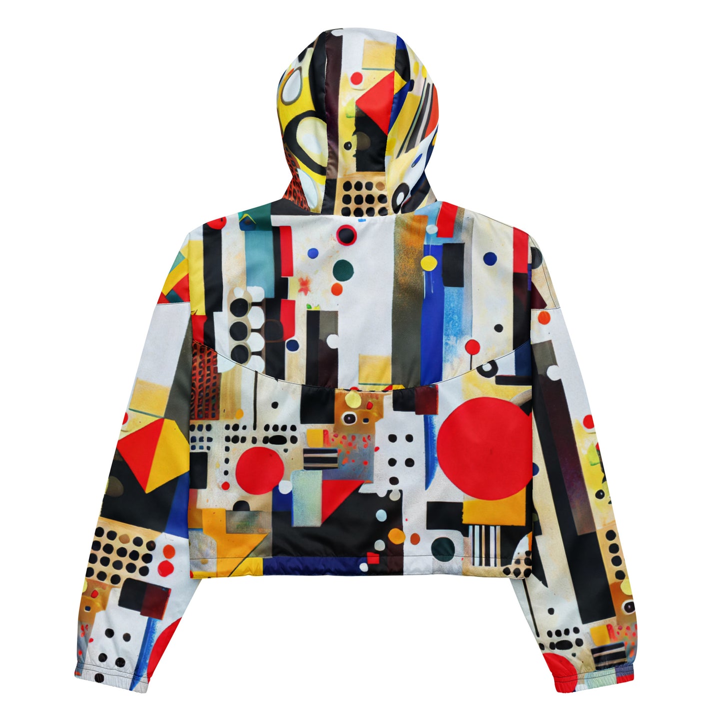 DMV 0124 Retro Art Women’s cropped windbreaker