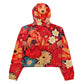 DMV 0105 Floral Women’s cropped windbreaker