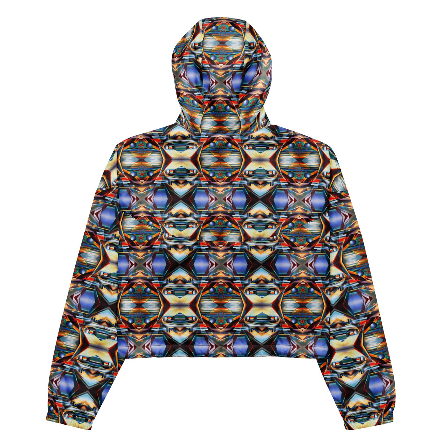 DMV 0221 Conceptual Artsy Women’s cropped windbreaker