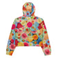 DMV 0106 Floral Women’s cropped windbreaker