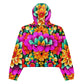 DMV 0250 Floral Women’s cropped windbreaker