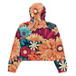 DMV 0293 Floral Women’s cropped windbreaker