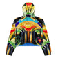 DMV 0258 Retro Art Women’s cropped windbreaker