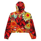 DMV 0419 Floral Women’s cropped windbreaker