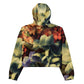 DMV 1682 Floral Women’s cropped windbreaker