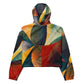 DMV 0619 Abstract Art Women’s cropped windbreaker