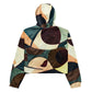 DMV 0276 Abstract Art Women’s cropped windbreaker