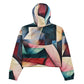 DMV 0903 Abstract Art Women’s cropped windbreaker