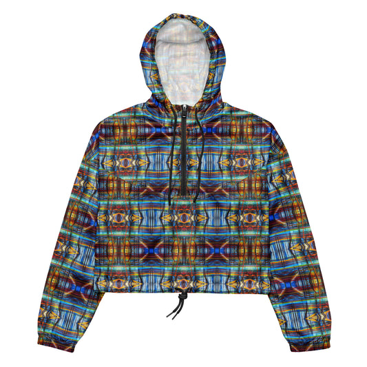 DMV 0228 Avant Garde Artsy Women’s cropped windbreaker