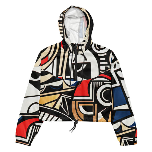 DMV 0019 Boho Women’s cropped windbreaker