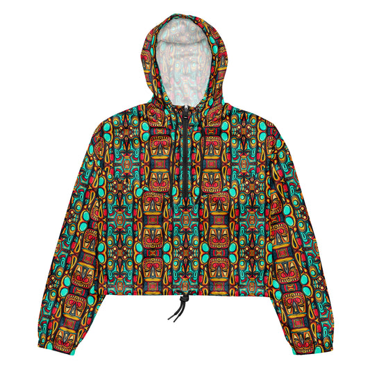 DMV 0074 Psy Artsy Women’s cropped windbreaker