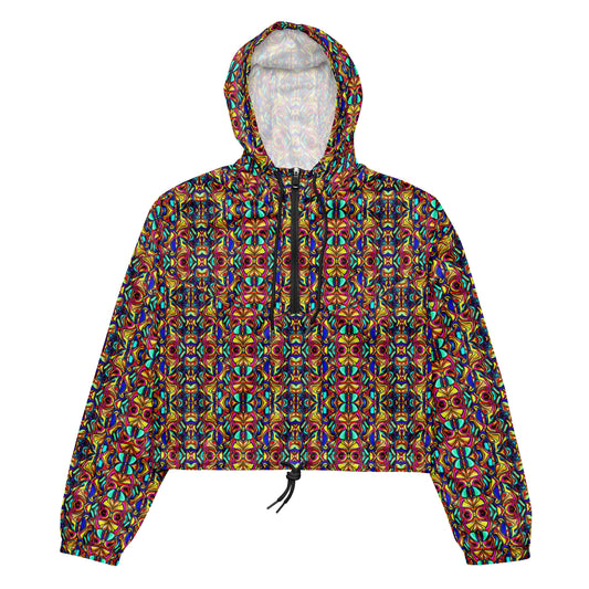 DMV 0045 Psy Artsy Women’s cropped windbreaker