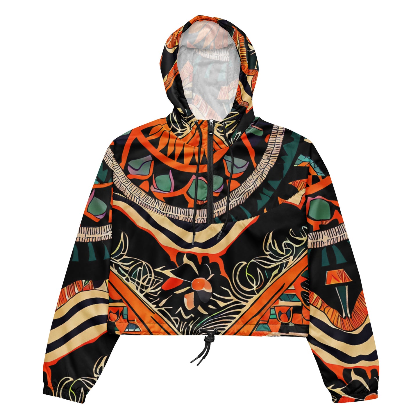 DMV 0033 Boho Women’s cropped windbreaker