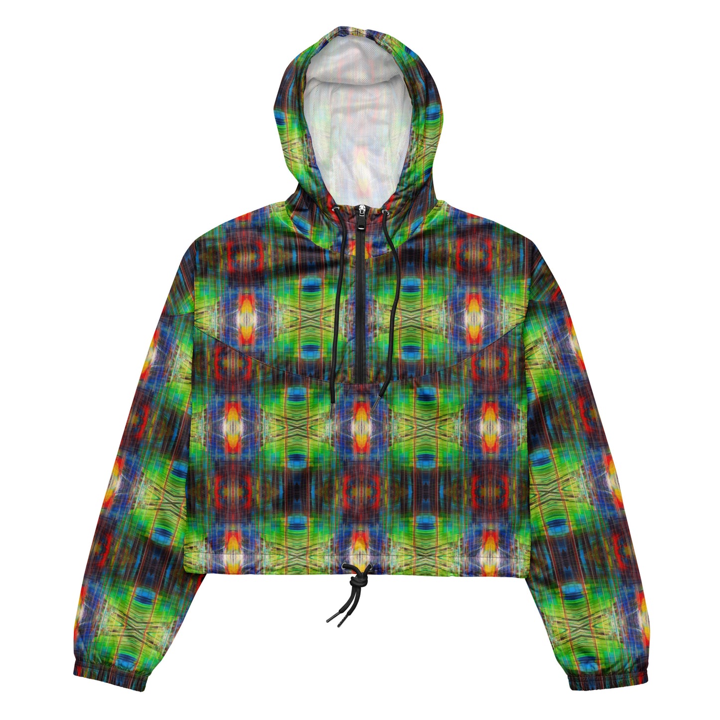 DMV 0077 Avant Garde Artsy Women’s cropped windbreaker